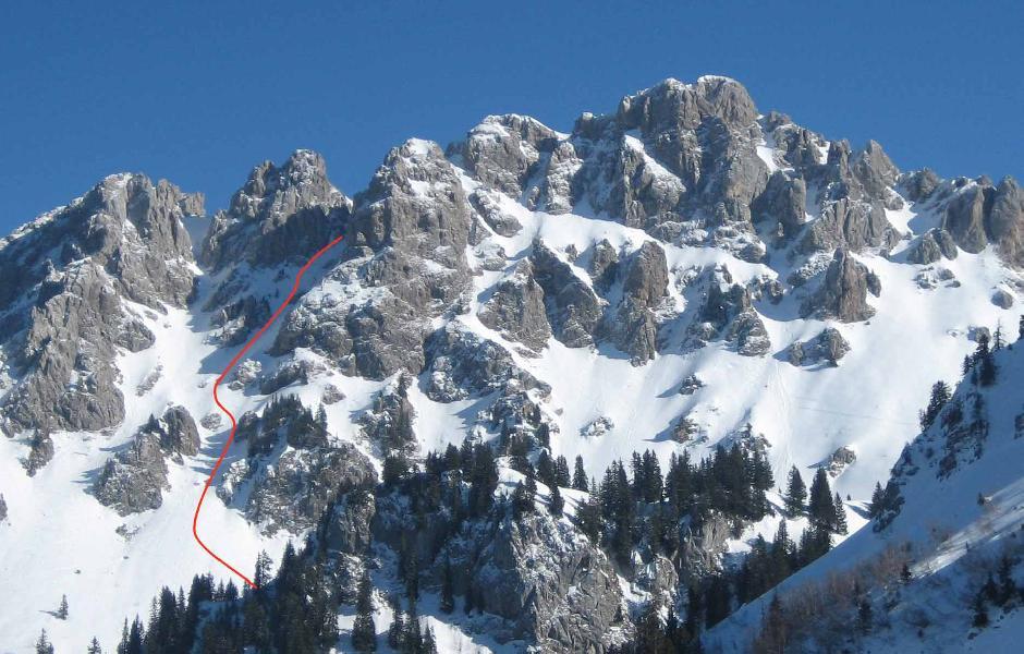 Couloir NW de Pététoz