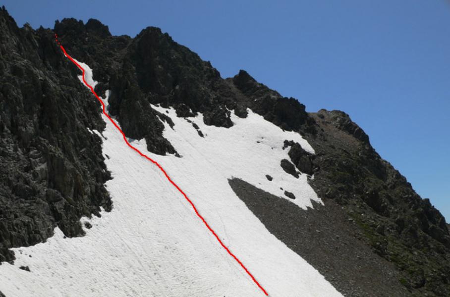 Couloir Nord du Pic de Mirebel