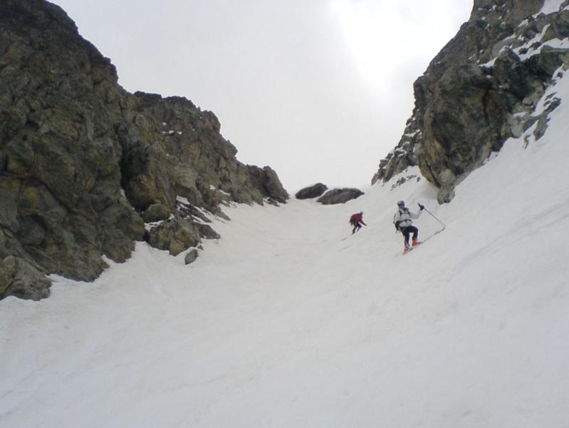 Couloir, avec bon grip