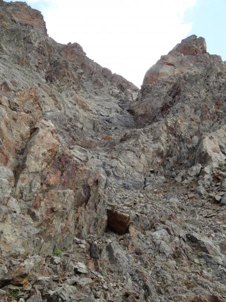 Couloir de descente du col d'Aillot