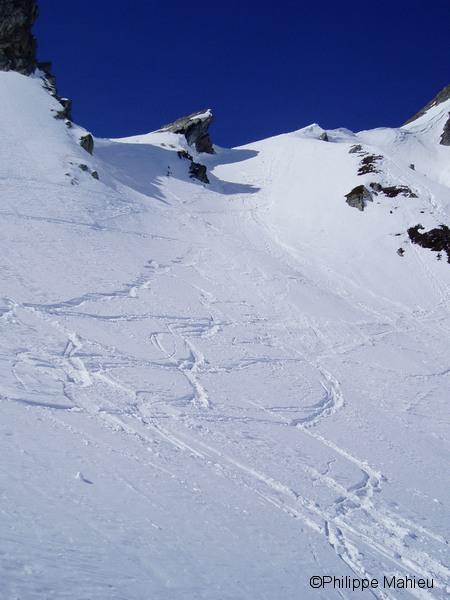 Couloir du col de Paris St Jacques