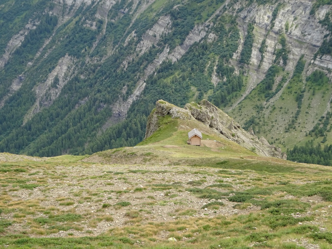 Cabane de berger au-dessus de l'Aiguillette