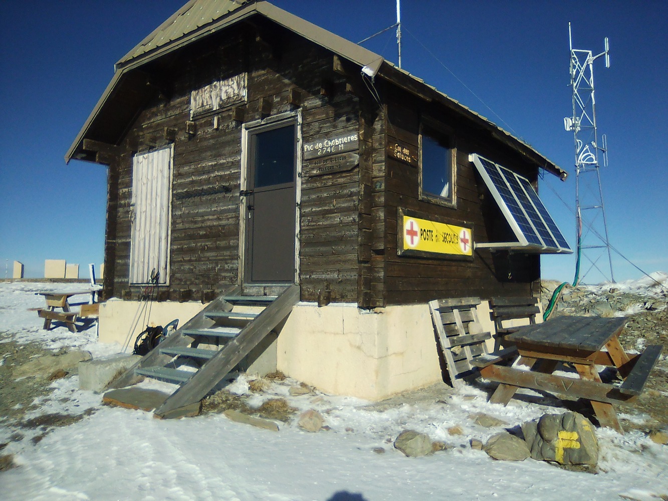 cabane du sommet
