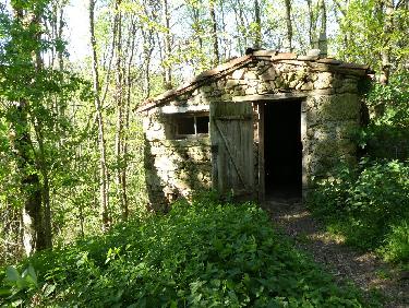 Cabane rustique dans le vallon de la Garde