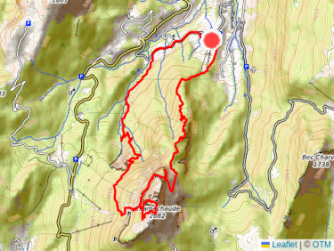 chamechaude du col des égaux en circuit