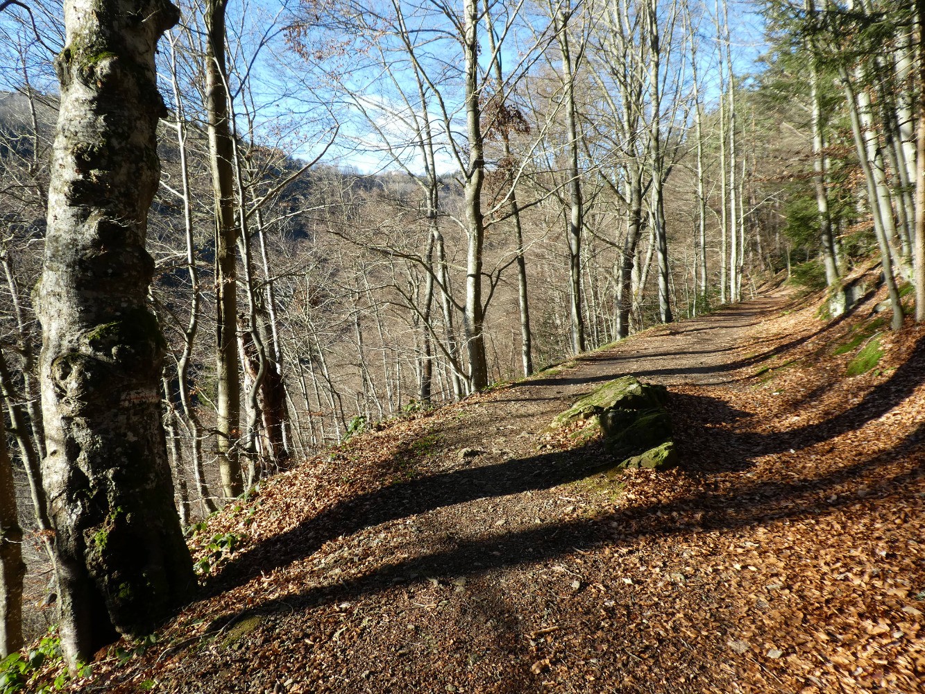 Chemin en balcon