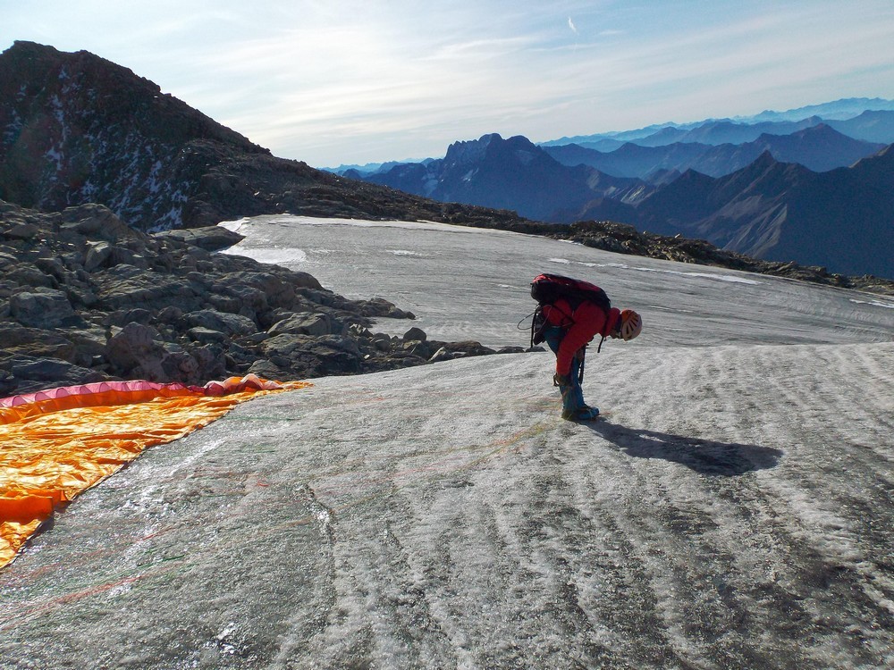 Cime du Vallon pour la fin de la saison de gardiennage du refuge 