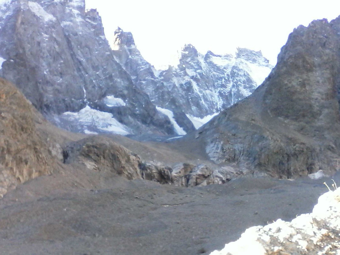 col de la temple par le glacier noir