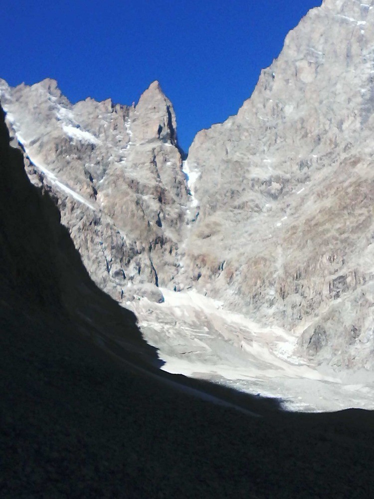 col de la temple par le glacier noir