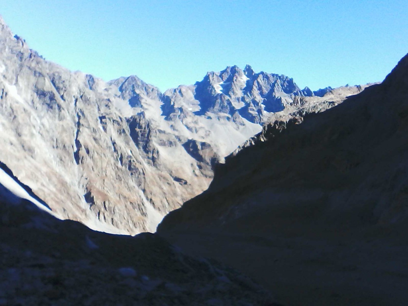 col de la temple par le glacier noir