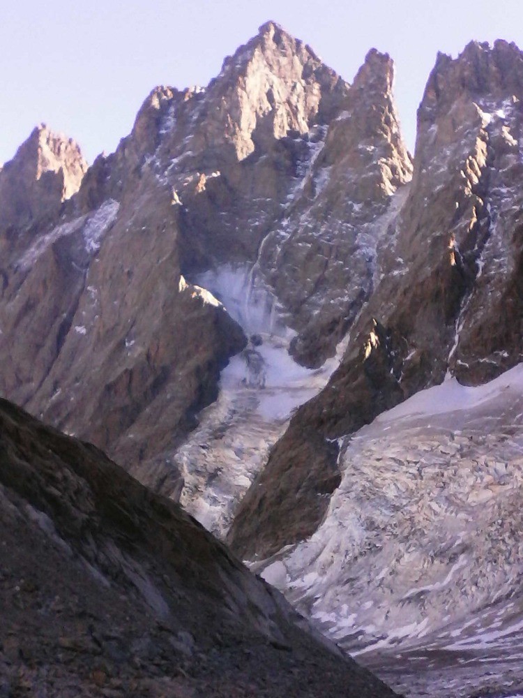 col de la temple par le glacier noir