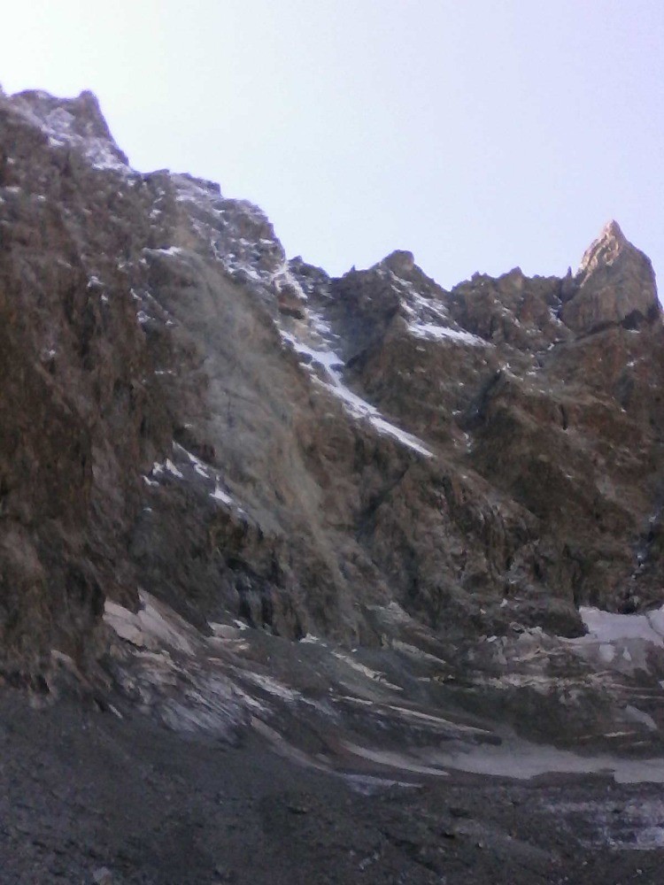 col de la temple par le glacier noir