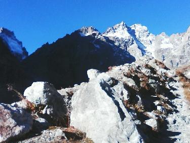 col de la temple par le glacier noir