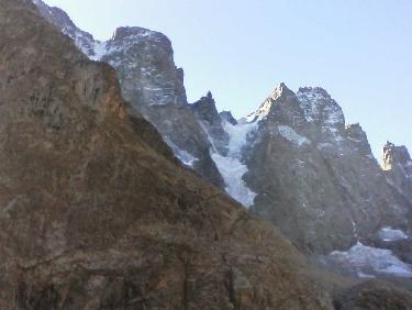 col de la temple par le glacier noir