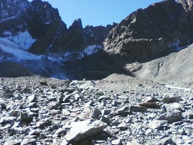 col de la temple par le glacier noir