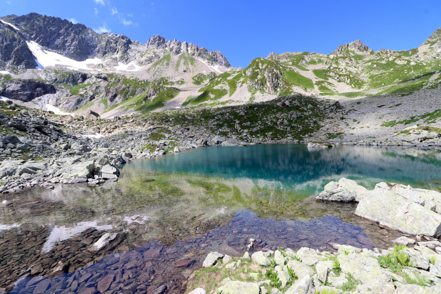 Col de Morétan en traversée Nord-Sud et Col du Léat depuis Gleyzin la Bourgeat noire 