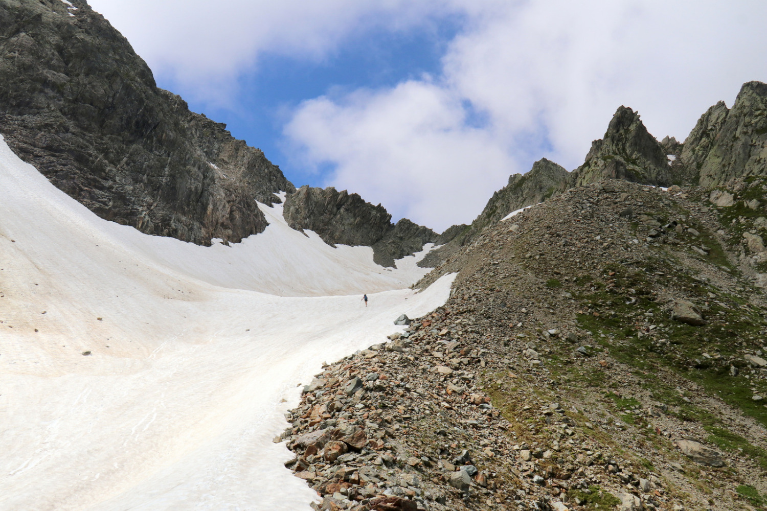 Col de Morétan en traversée Nord-Sud et Col du Léat depuis Gleyzin la Bourgeat noire 