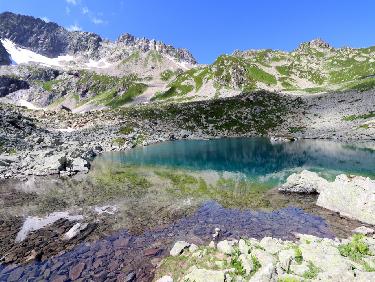Col de Morétan en traversée Nord-Sud et Col du Léat depuis Gleyzin la Bourgeat noire 