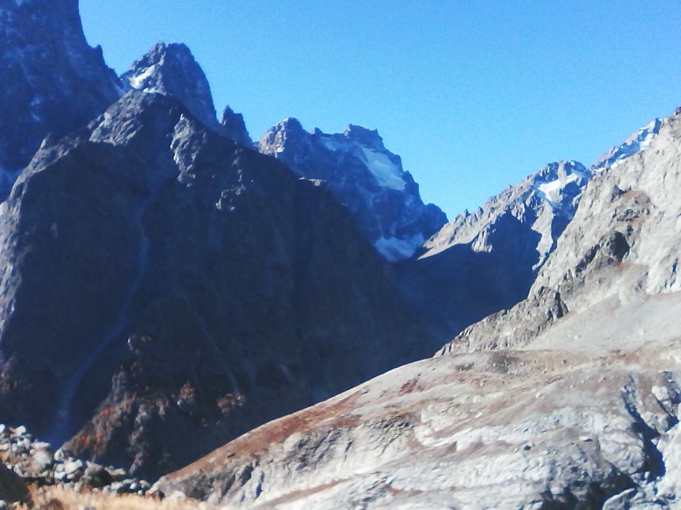 collette des pavéous depuis refuge tuckett