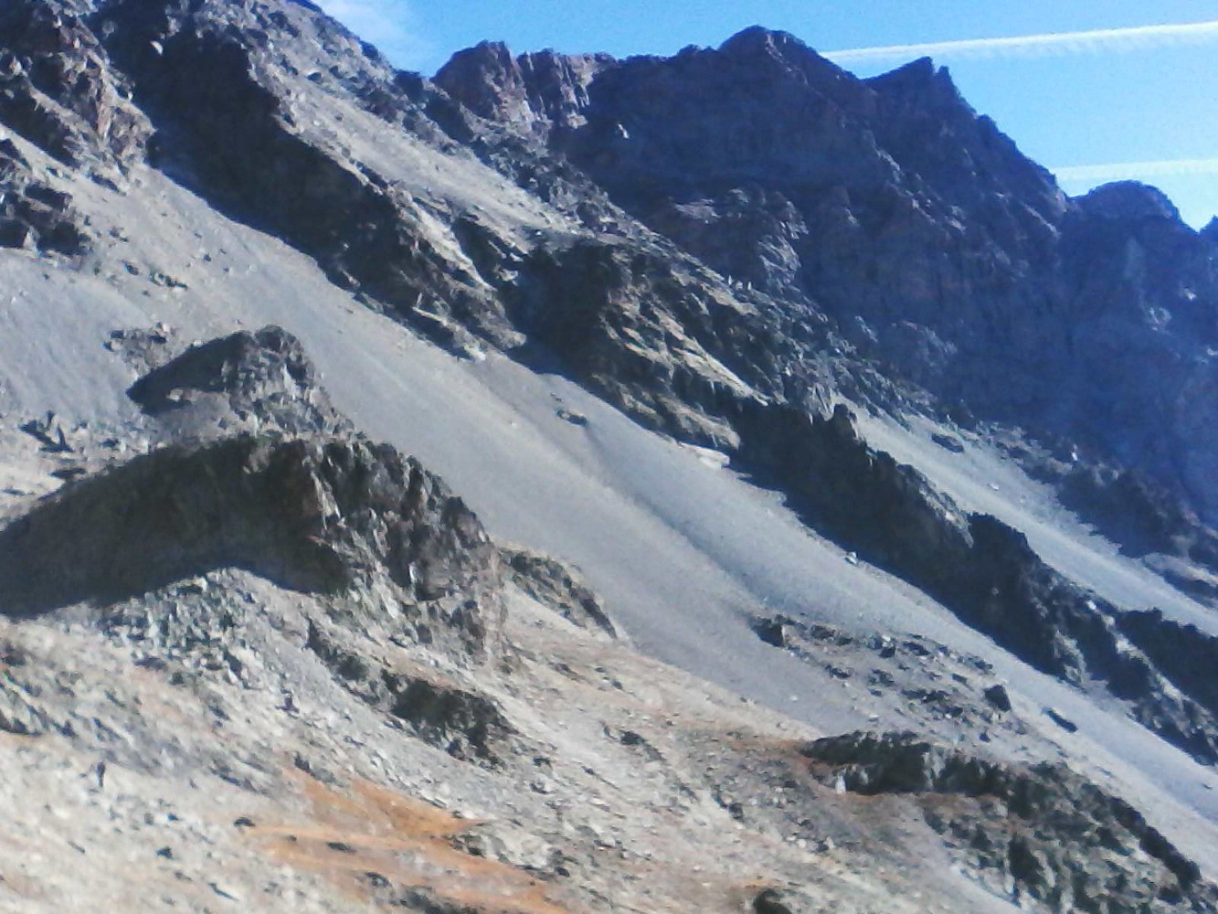 collette des pavéous depuis refuge tuckett