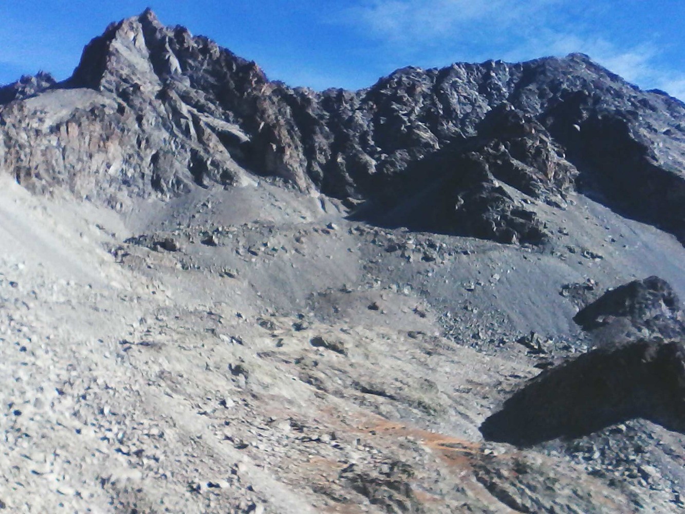 collette des pavéous depuis refuge tuckett