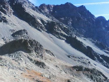 collette des pavéous depuis refuge tuckett