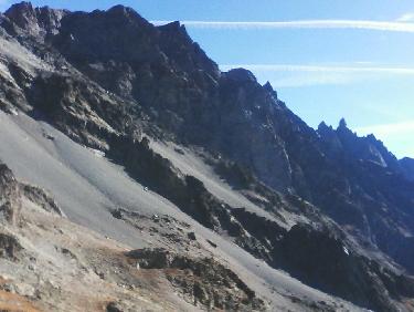collette des pavéous depuis refuge tuckett