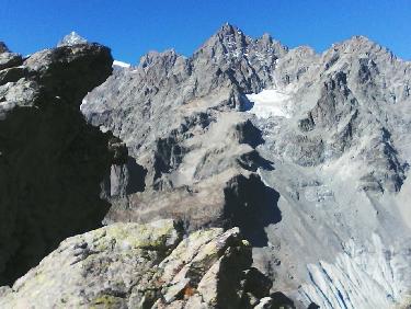 collette des pavéous depuis refuge tuckett