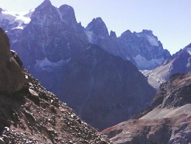 collette des pavéous depuis refuge tuckett