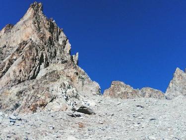 collette des pavéous depuis refuge tuckett