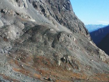 collette des pavéous depuis refuge tuckett