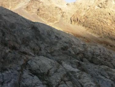 collette des pavéous depuis refuge tuckett