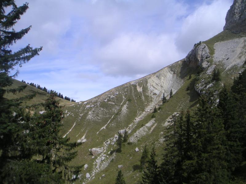 combe derrière le col de Mauvernay