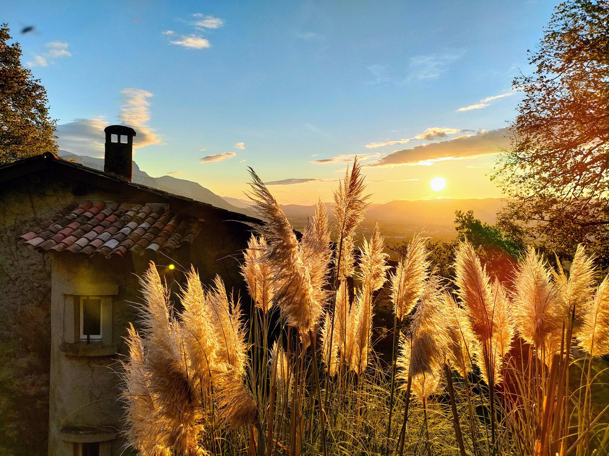 Coucher de soleil en remontant
