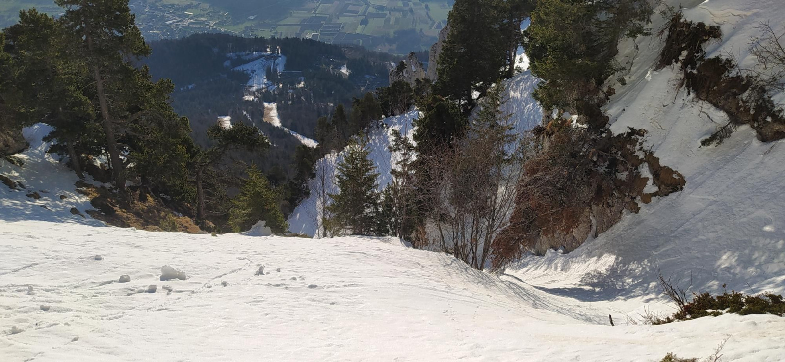 Couloir en Virgule, etat de lieu