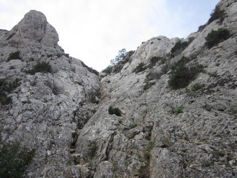 couloir rocheux
