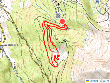 Course à pied dans l'après-midi