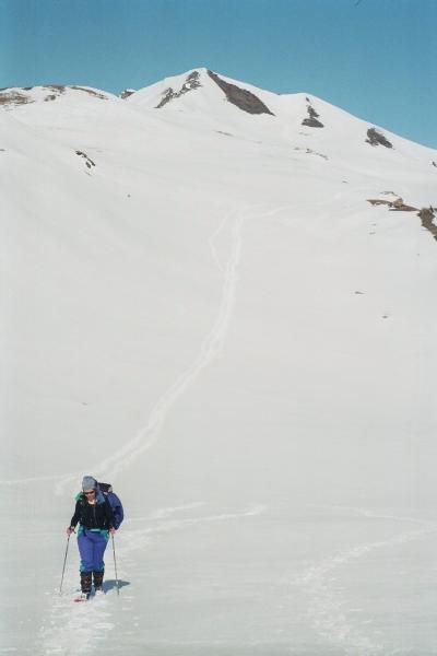 Dans la descente sous le sommet