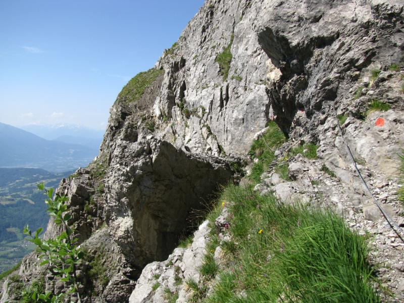 Dans la montée du golet de la Trouye