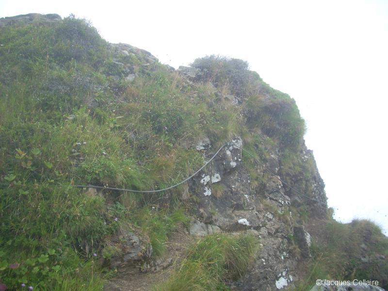 Dans la via du Pas de l'Ours