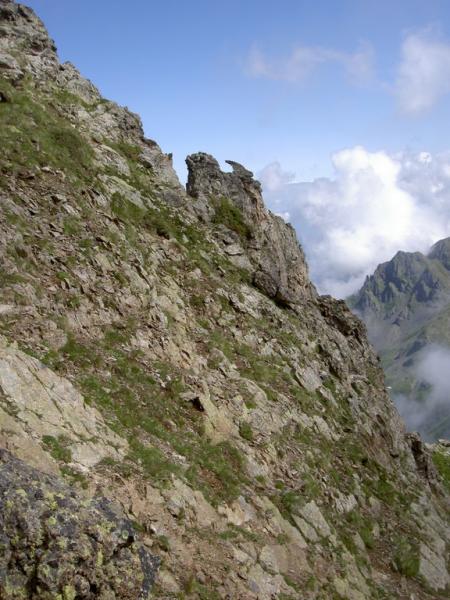 Dans les pentes côté Lac blanc