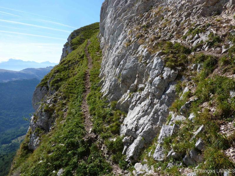 Départ de la vire