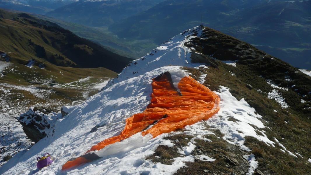 Décollage Nord... avec neige et terre gelée