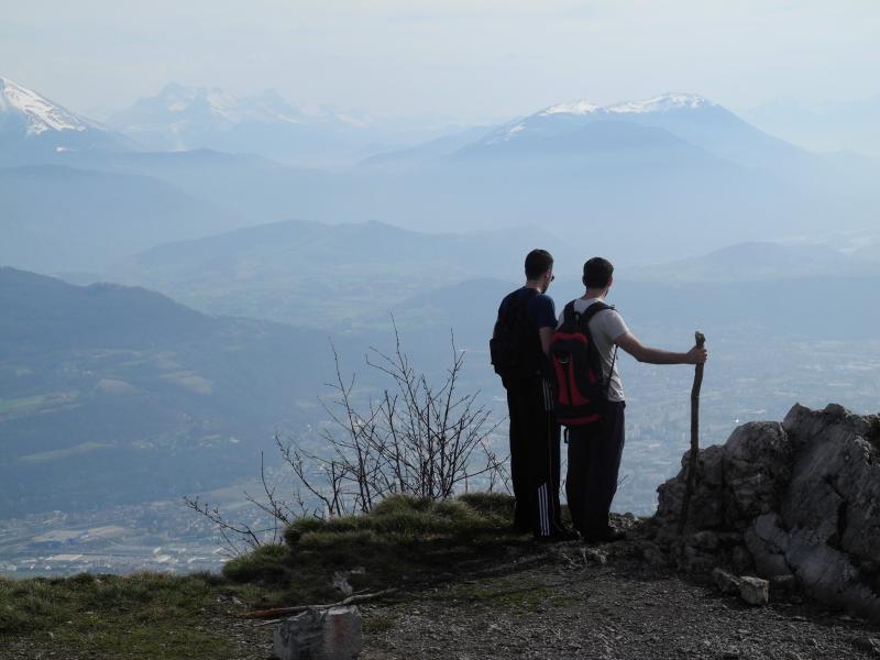 Depuis la plateforme avant le sommet du St-Eynard