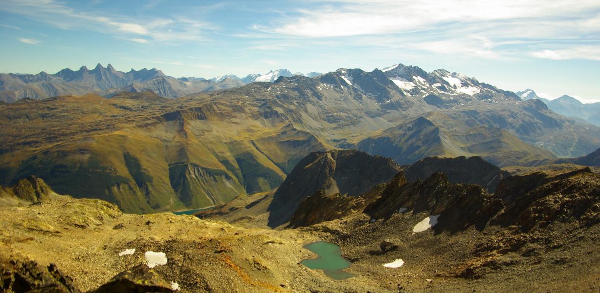 Depuis le sommet du Rocher Blanc