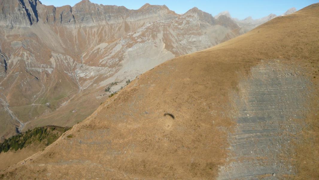Des randonneurs sur l'arête sud-ouest