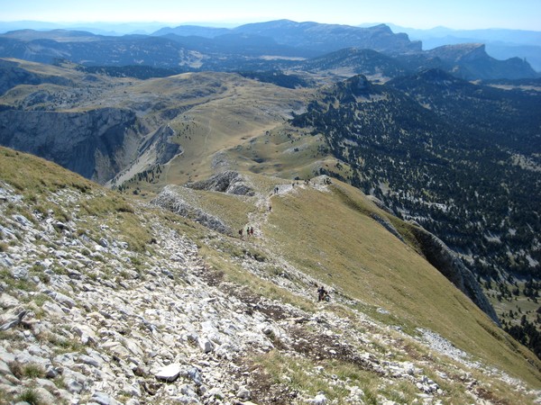Descente de l'arête sud