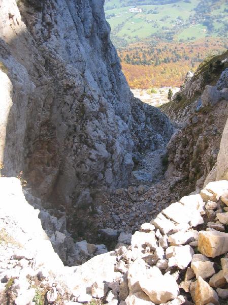 Descente du Pas Morta