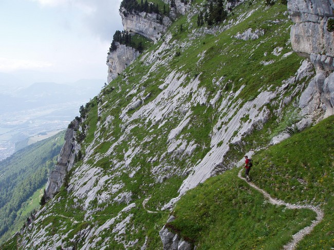 Descente du pas de Rocheplane