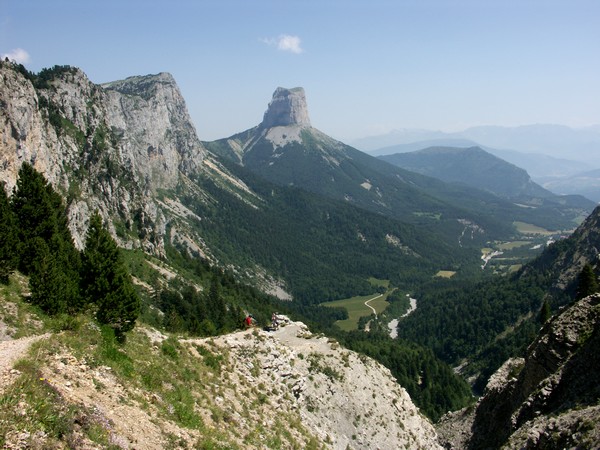 Descente du pas de l'Aiguille